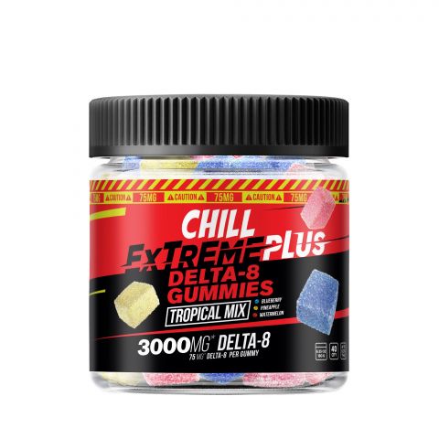 Tropical Mix Gummies - Delta 8 - Chill Extreme Plus - 3000MG - Thumbnail 2