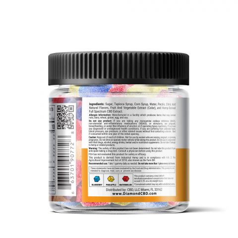 Tropical Mix Gummies - Full Spectrum CBD - Diamond CBD - 1250mg - Thumbnail 4
