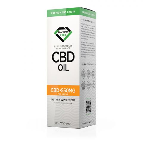 Unflavored Diamond CBD Oil - 550mg - Thumbnail 3