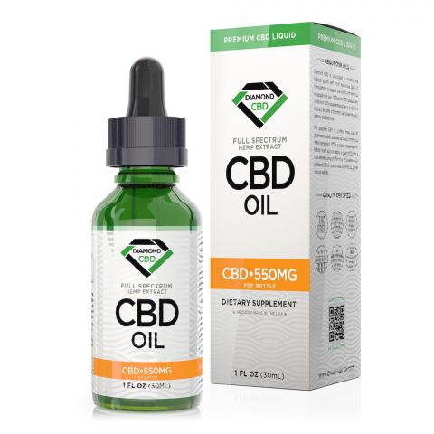 Unflavored Diamond CBD Oil - 550mg - Thumbnail 2
