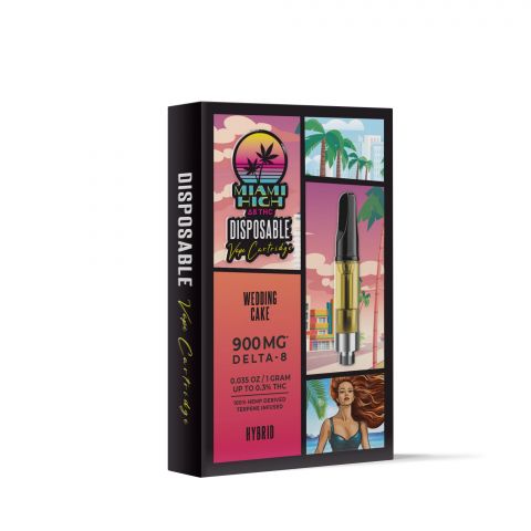 Wedding Cake Cartridge - Delta 8 THC - Miami High - 900MG - Thumbnail 2