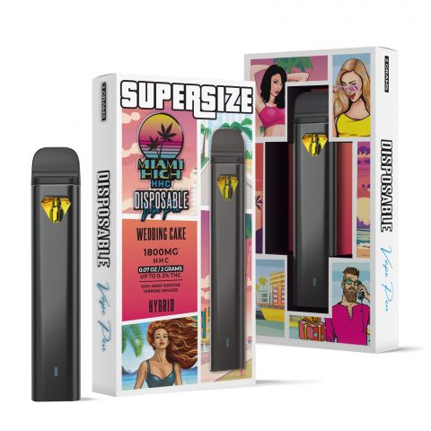 Wedding Cake HHC Vape Pen - Disposable - Miami High - 1800MG - Thumbnail 1