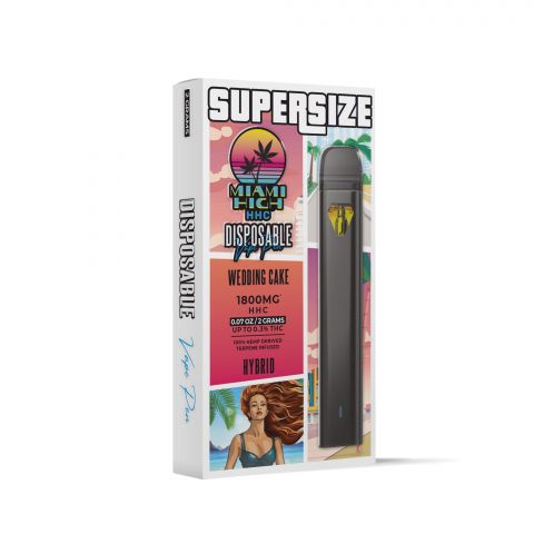 Wedding Cake HHC Vape Pen - Disposable - Miami High - 1800MG - Thumbnail 2