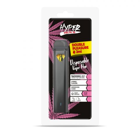 1600mg D10, D8 Vape Pen - Wedding Cake - Hybrid - 2ml - Hyper - Thumbnail 2