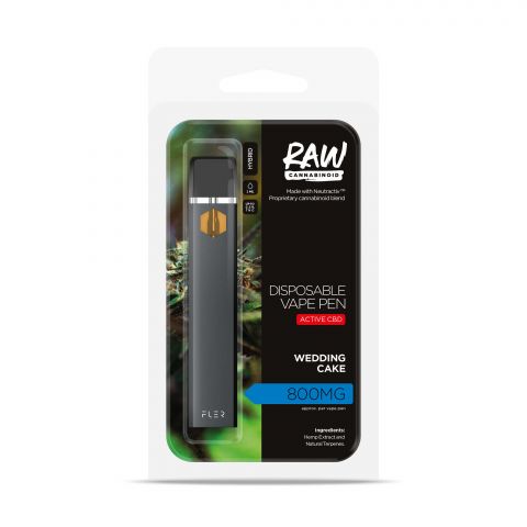 Wedding Cake Vape - Active CBD - Disposable - Raw - 800mg - Thumbnail 2