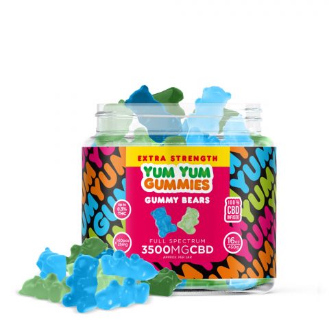 Yum Yum Gummies - CBD Full Spectrum Extra Strength Gummy Bears - 3500MG - Thumbnail 1