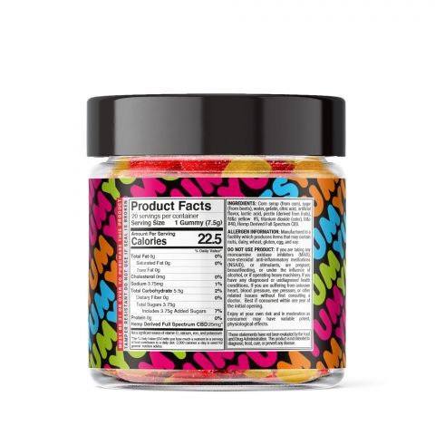 Yum Yum Gummies - CBD Full Spectrum Extra Strength Peach Rings - 500MG - Thumbnail 3