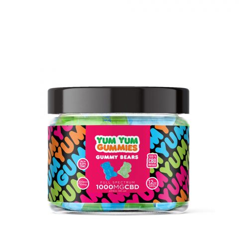 Yum Yum Gummies - CBD Full Spectrum Gummy Bears - 1000MG - Thumbnail 2
