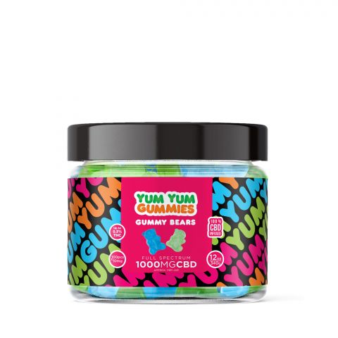 Yum Yum Gummies - CBD Full Spectrum Gummy Bears - 1000MG - Thumbnail 2