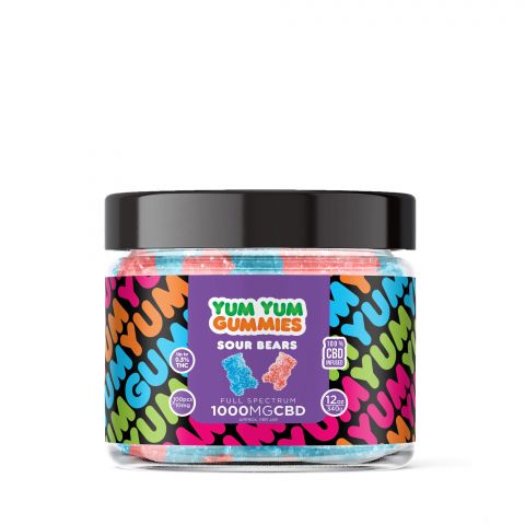 Yum Yum Gummies - CBD Full Spectrum Sour Bears - 1000MG - Thumbnail 2