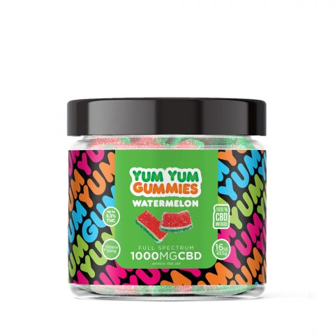 Yum Yum Gummies - CBD Full Spectrum Watermelon Slices - 1000mg - Thumbnail 2