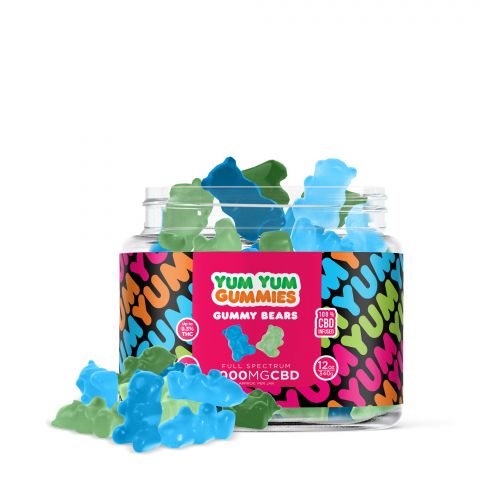 Yum Yum Gummies - CBD Isolate Gummy Bears - 1000MG - 1