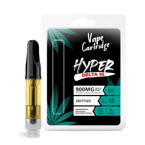 Zkittles Cartridge - Delta 10 THC - Hyper - 900mg - Thumbnail 1
