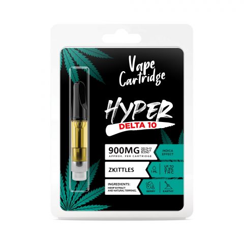 Zkittles Cartridge - Delta 10 THC - Hyper - 900mg - Thumbnail 2