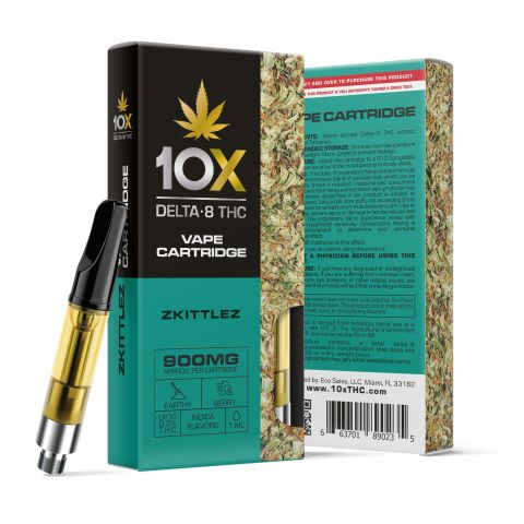 Zkittles Cartridge - Delta 8 THC - 10X - 900mg - 1