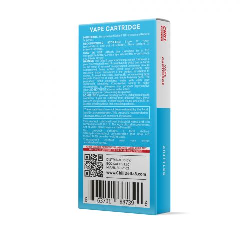 Zkittles Cartridge - Delta 8 THC - Chill Plus - 900mg - Thumbnail 3