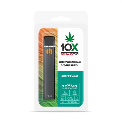 Zkittles Delta 10 THC Vape Pen - Disposable - 10X - 700mg - Thumbnail 2