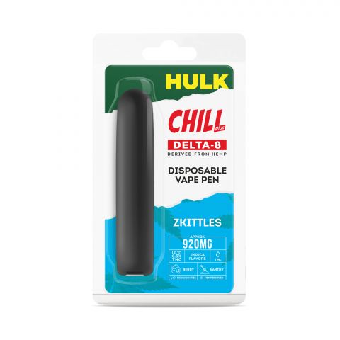 Zkittles Delta 8 THC Vape Pen - Disposable - HULK - 920mg - Thumbnail 2