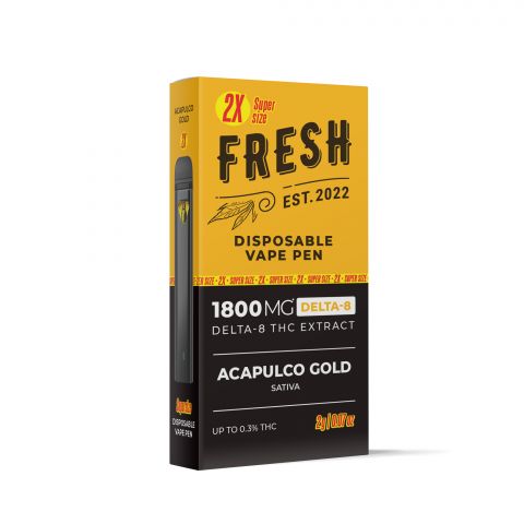 Acapulco Gold Vape Pen - Delta 8 - Disposable - Fresh - 1800mg - Thumbnail 3
