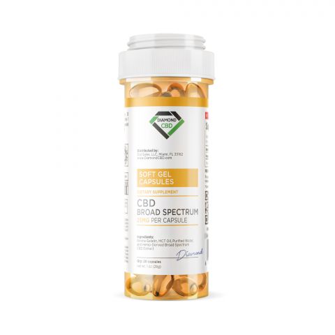 Broad Spectrum CBD Capsules - Diamond CBD - 500mg - Thumbnail 2