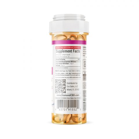 CBD, CBN, Melatonin Blend Capsules - Diamond CBD - 620mg - Thumbnail 3