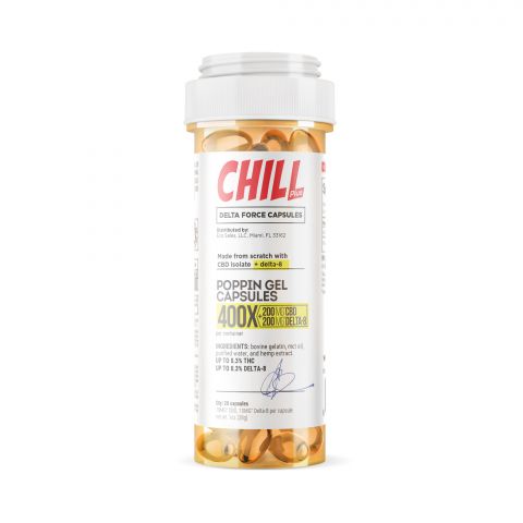 Chill Plus CBD Delta-8 THC Poppin Gel Capsules - 400X - Thumbnail 2