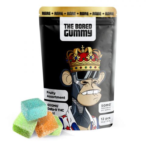 Limited Edition Fruity Assortment Gummies - Delta 9 THC - The Bored Gummy - 600MG  - 1