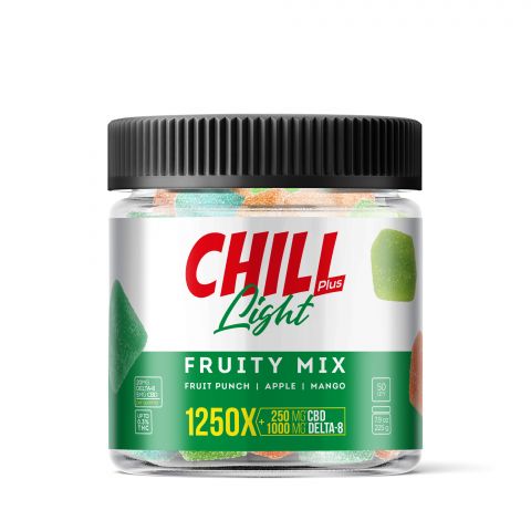 25mg CBD, D8 Gummies - Fruity Mix - Chill Plus - Thumbnail 2
