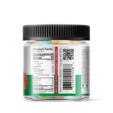 Fruity Mix Gummies - Delta 8 - Chill Plus Light - 1250mg - Thumbnail 3