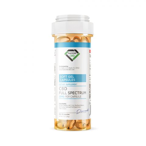 Full Spectrum CBD Capsules - Diamond CBD - 500mg - Thumbnail 2
