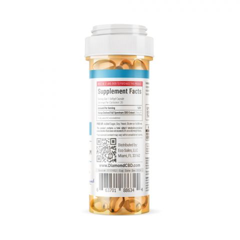 Full Spectrum CBD Capsules - Diamond CBD - 500mg - Thumbnail 3