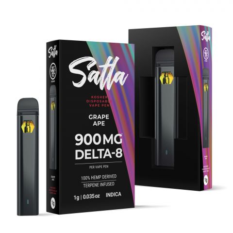 Grape Ape Vape Pen - Delta 8 - Disposable - Satla - 900mg - Thumbnail 1