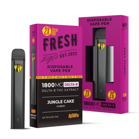 Jungle Cake Vape Pen - Delta 8 - Disposable - Fresh - 1800mg - Thumbnail 1