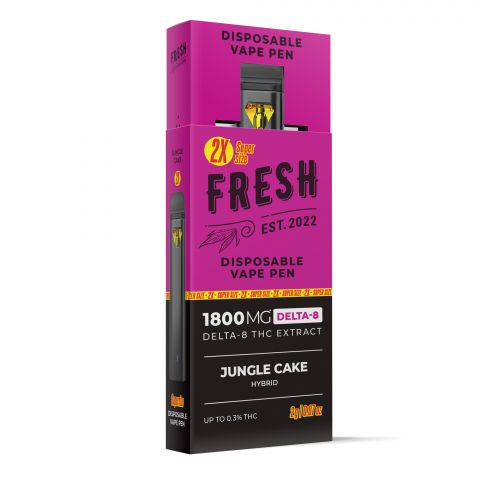 Jungle Cake Vape Pen - Delta 8 - Disposable - Fresh - 1800mg - Thumbnail 2
