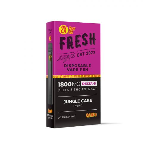 Jungle Cake Vape Pen - Delta 8 - Disposable - Fresh - 1800mg - Thumbnail 3