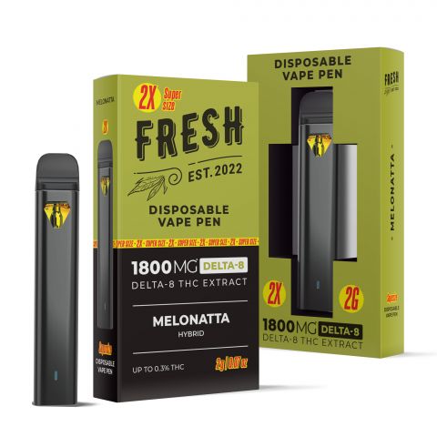 Melonatta Vape Pen - Delta 8 - Disposable - Fresh - 1800mg - Thumbnail 1