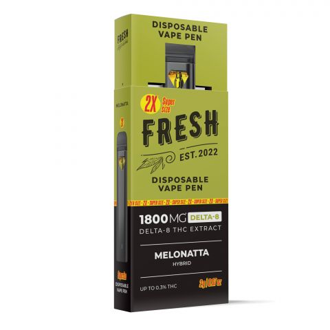 Melonatta Vape Pen - Delta 8 - Disposable - Fresh - 1800mg - Thumbnail 2