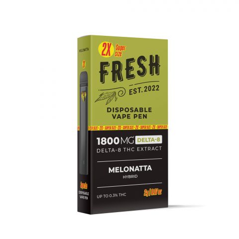 Melonatta Vape Pen - Delta 8 - Disposable - Fresh - 1800mg - Thumbnail 3