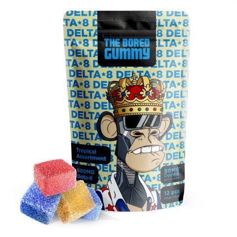 Tropical Assortment Gummies - Delta 8 THC - The Bored Gummy - 600MG (Coming Soon) - Thumbnail 1