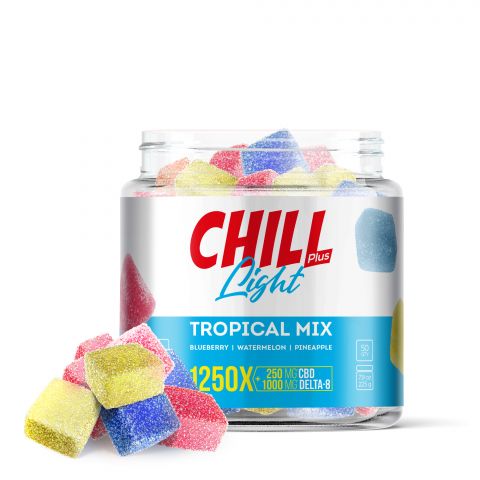 Tropical Mix Gummies - Delta 8 - Chill Plus Light - 1250mg - Thumbnail 1