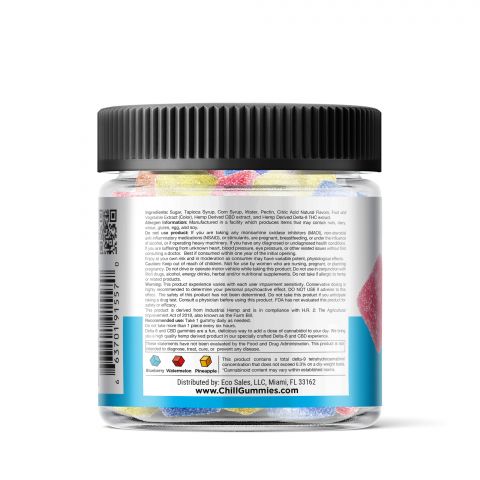 Tropical Mix Gummies - Delta 8 - Chill Plus Light - 1250mg - Thumbnail 4