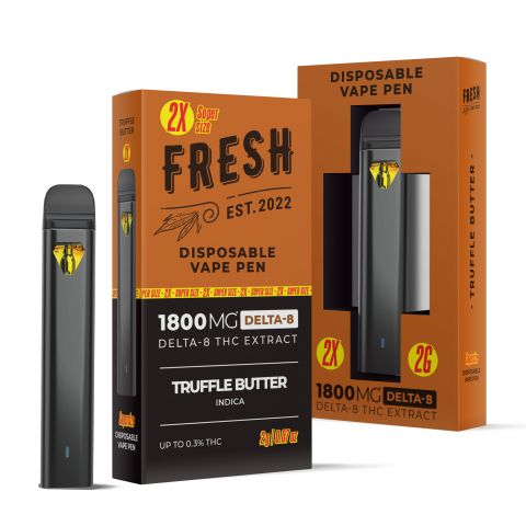 Truffle Butter Vape Pen - Delta 8 - Disposable - Fresh - 1800mg - 1