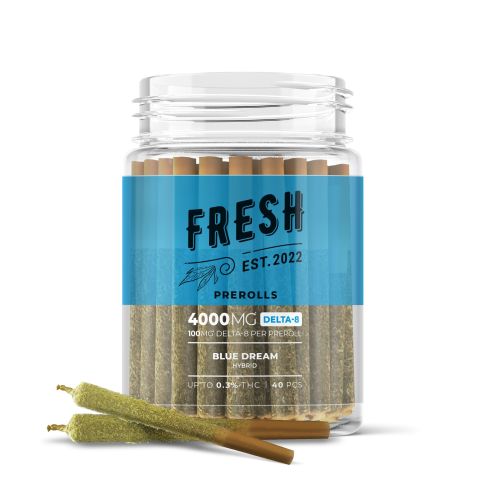 Blue Dream Pre-Roll - Delta 8 - Blends - 4000mg (40 Pack) - Thumbnail 1
