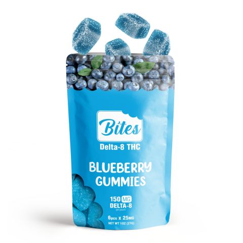 Delta-8 Bites - Blueberry Gummies - 150mg - Thumbnail 3