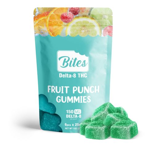 Delta-8 Bites - Fruit Punch Gummies - 150mg - 1