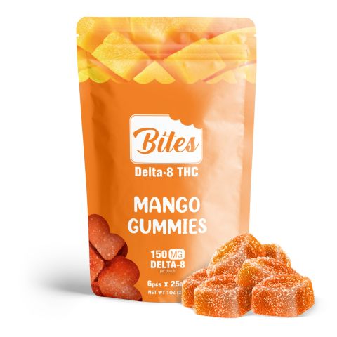 Delta-8 Bites - Mango Gummies - 150mg - Thumbnail 1