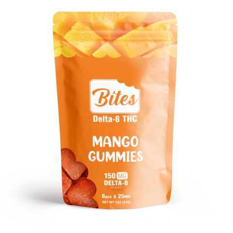 Delta-8 Bites - Mango Gummies - 150mg - 2