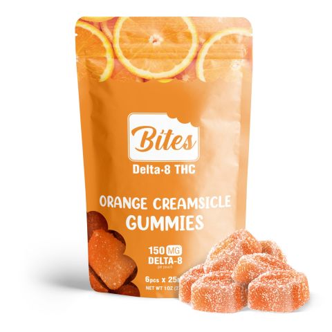Delta-8 Bites - Orange Creamsicle Gummies - 150mg - 1