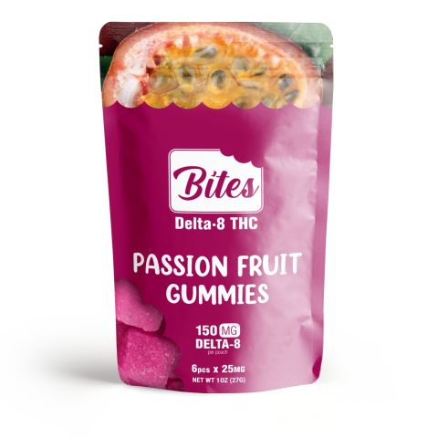 Delta-8 Bites - Passion Fruit Gummies - 150mg - Thumbnail 2