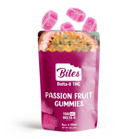 Delta-8 Bites - Passion Fruit Gummies - 150mg - Thumbnail 3
